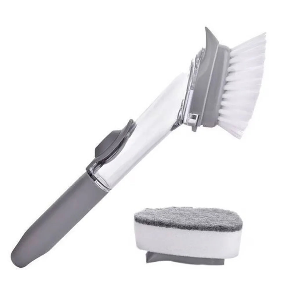 Escova Multiuso com Dispenser para Detergente 2 em 1