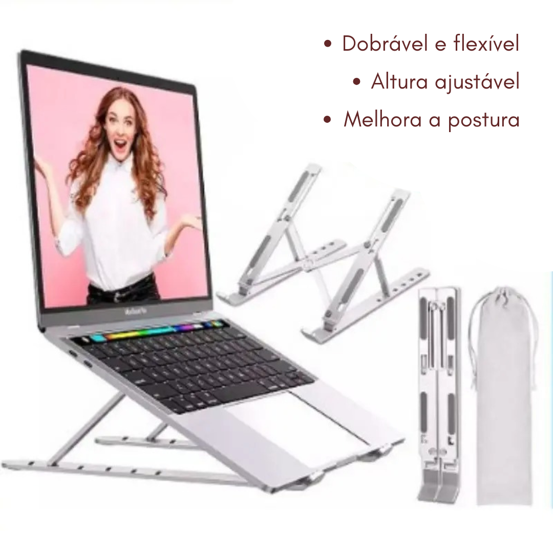 Suporte regulável para notebook e Mac