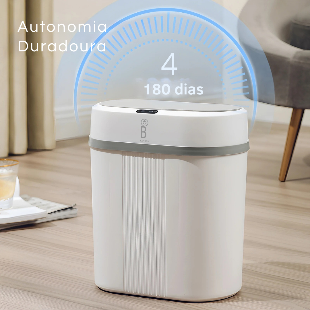 Lixeira 12L com Sensor de Movimento