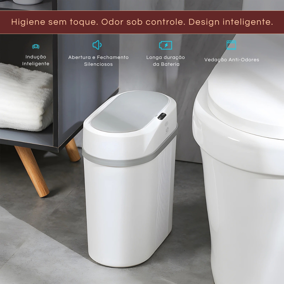 Lixeira 12L com Sensor de Movimento