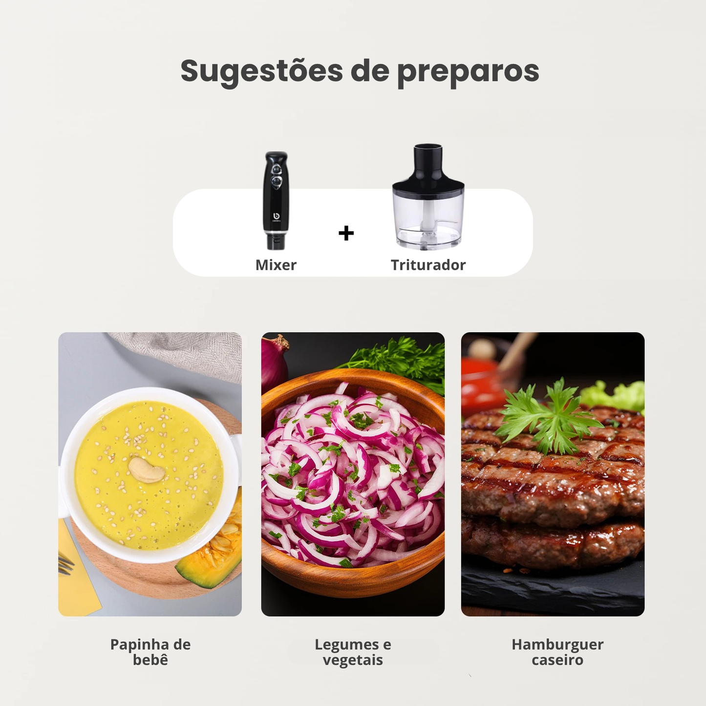 Mixer 5 em 1 para Receitas Completas