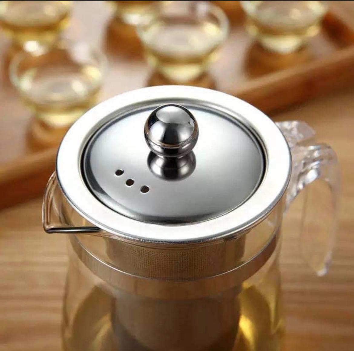 Chaleira de Vidro com Infusor em Aço Inox - 900ml