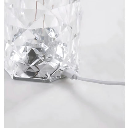Luminária de Mesa Crystal Prism™ com Controle e Touch 16 Cores LED