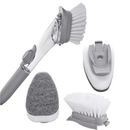 Escova Multiuso com Dispenser para Detergente 2 em 1
