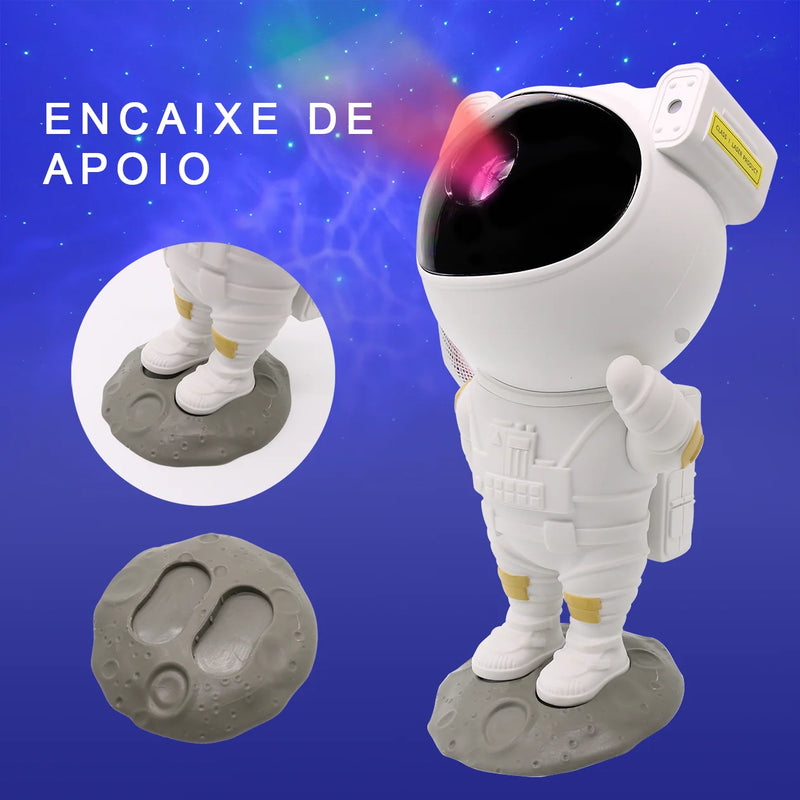 Projetor de Astronauta com efeito Nebulosa