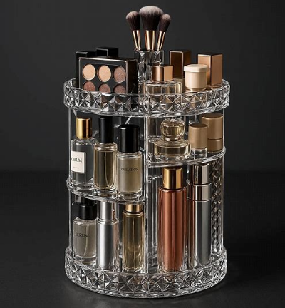 Organizador de Cosméticos e Maquiagem Acrílico 360º