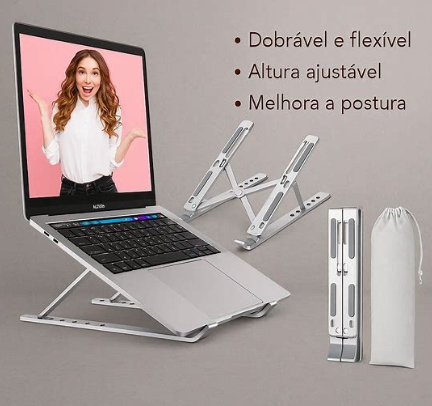 Suporte regulável para notebook e Mac